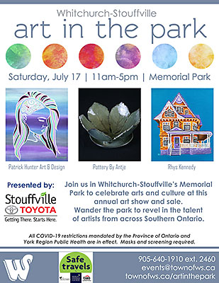 Whitchurch-Stouffville Art in the Park 2021 (event website)